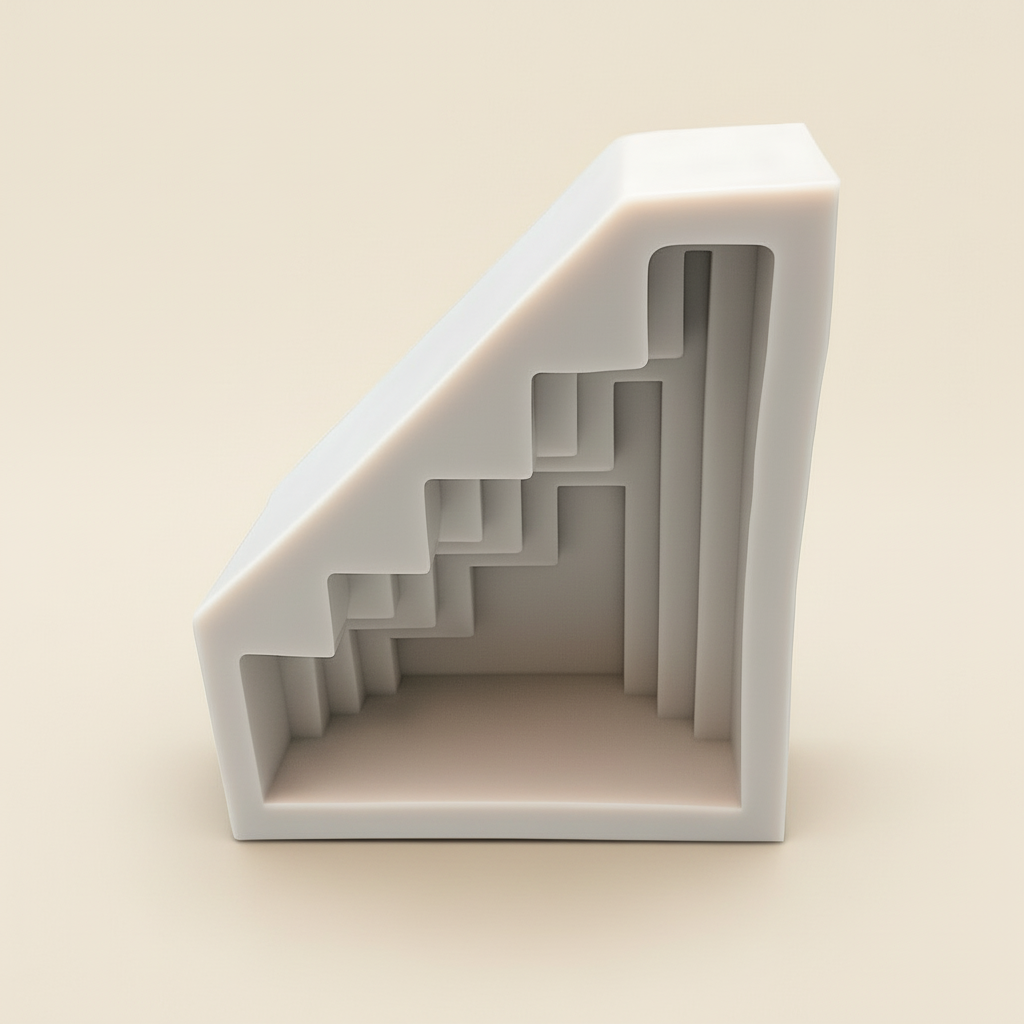 Minimalist Geometric Pillar Silicone Mould | Modern Scuplptural Design