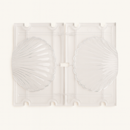 Scallop Shell Plastic Mould | Two-Piece Design | For Coastal Candles & Soaps