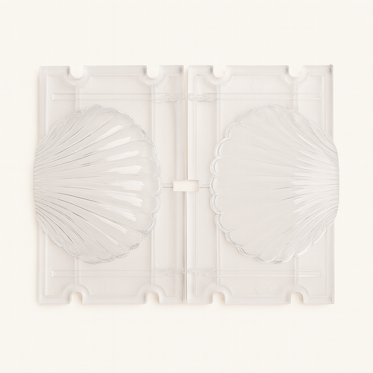 Scallop Shell Plastic Mould | Two-Piece Design | For Coastal Candles & Soaps