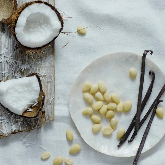 Seychelles Heart Tealights: Tropical Scented Ceramic Votives (Set of 4)