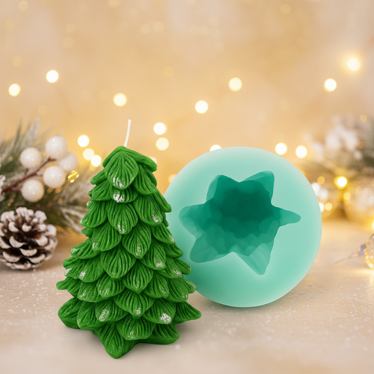 Pine Tree Silicone Mould | Certified Food-Grade | For Candles, Soap & Edibles
