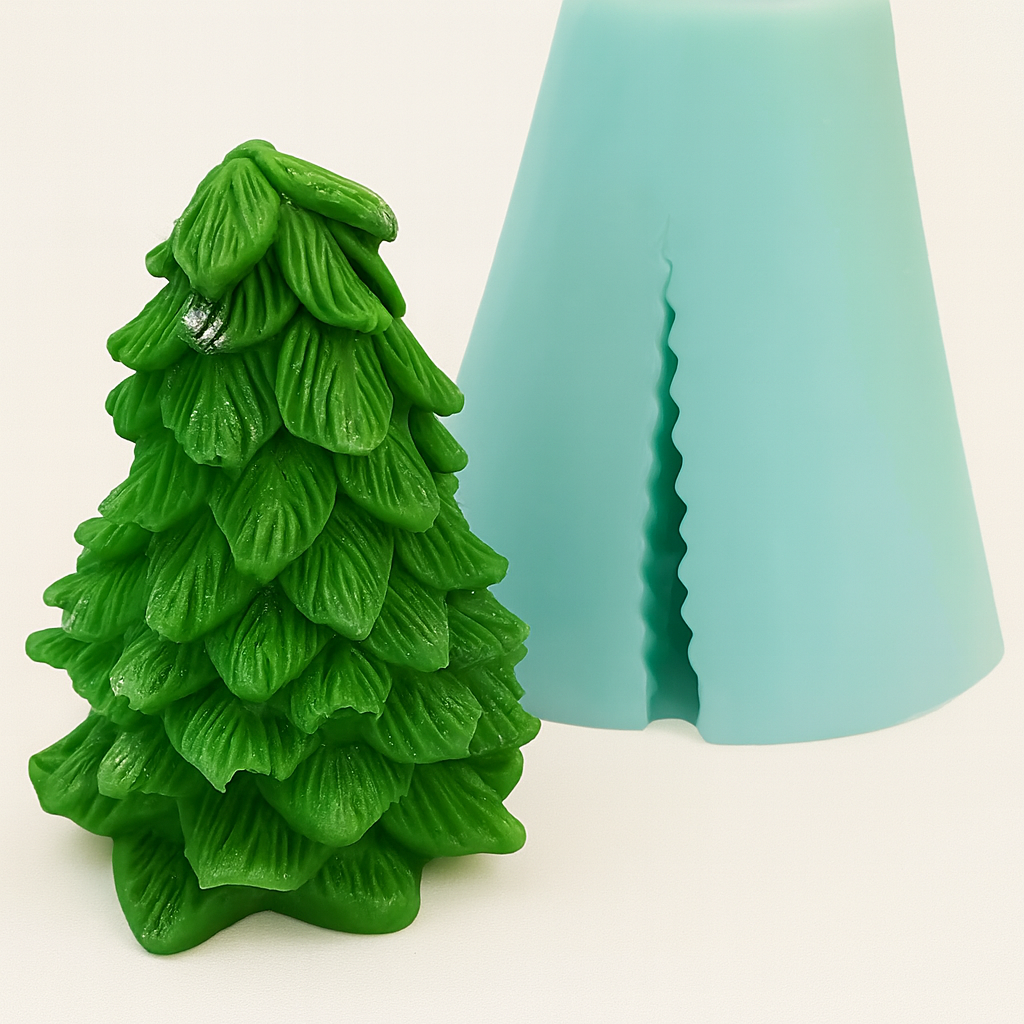 Pine Tree Silicone Mould | Certified Food-Grade | For Candles, Soap & Edibles