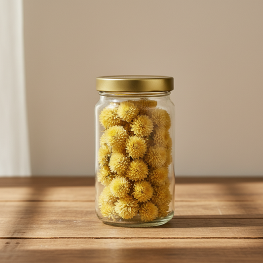 Dried Globe Amaranth Flowers (Gomphrena) | Unique Papery Texture