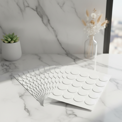 Double-Sided Round Adhesive Dots | Heat-Resistant Wick Stickers (200 Pcs)