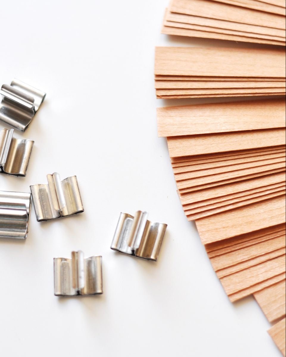 Premium Wooden Wicks | Natural Crackle Sound for Cozy Ambiance