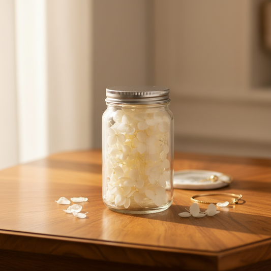 Dried White Hydrangea Florets | Delicate, Ethereal Craft Botanicals