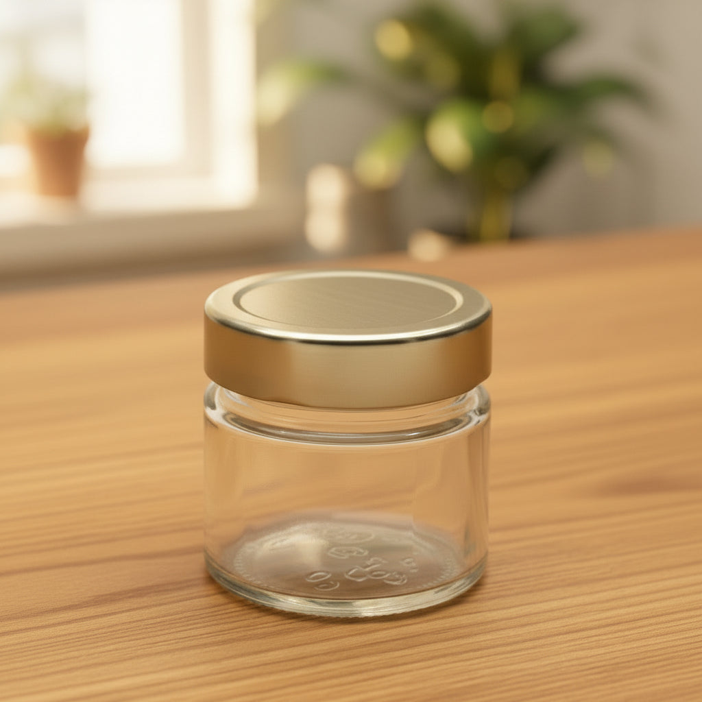 Big Clear Smooth Glass Candle Container Jar | Classic Elegance