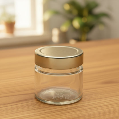 Big Clear Smooth Glass Candle Container Jar | Classic Elegance