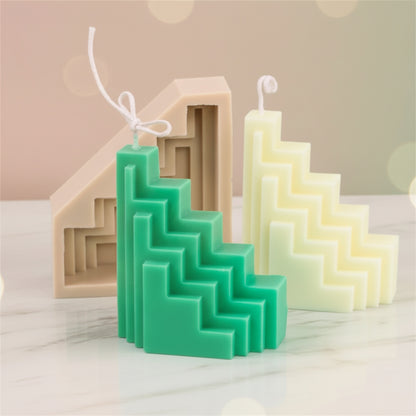 Minimalist Geometric Pillar Silicone Mould | Modern Scuplptural Design