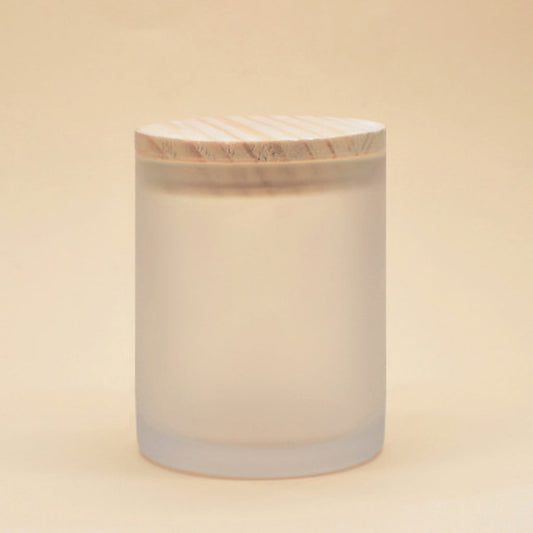 Frosted Glass Candle Vessel | Soft Diffusion & Minimalist Luxury